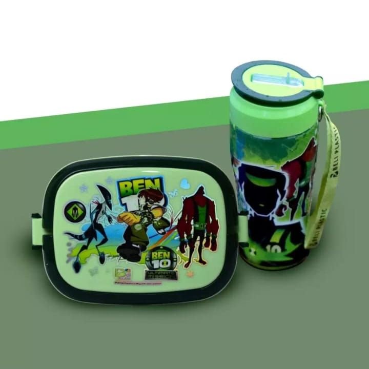 water bottle with lunch box