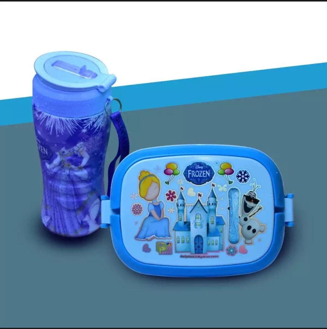 water bottle with lunch box