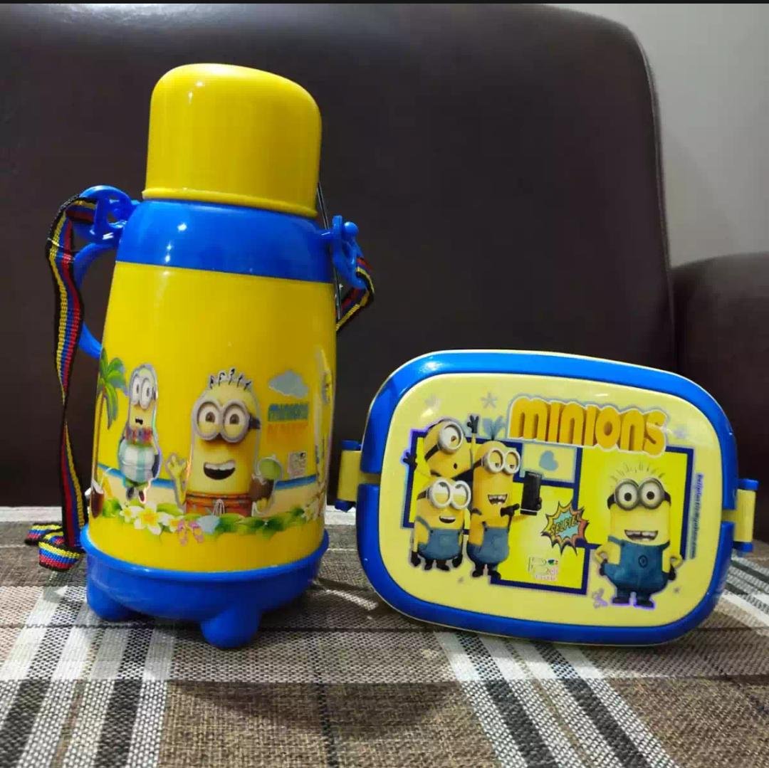 water bottle with lunch box
