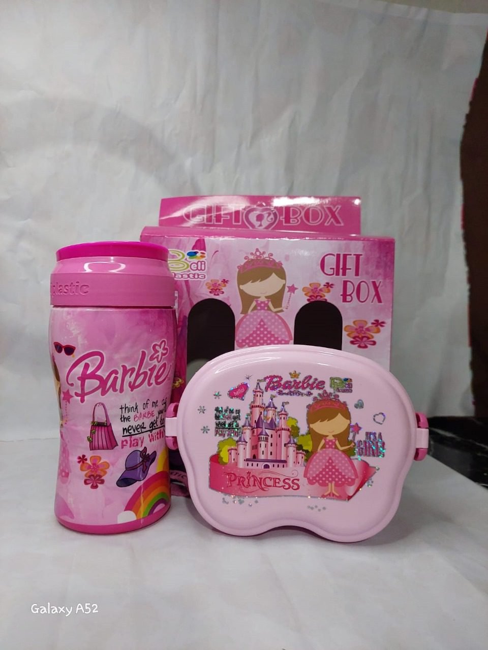 water bottle with lunch box