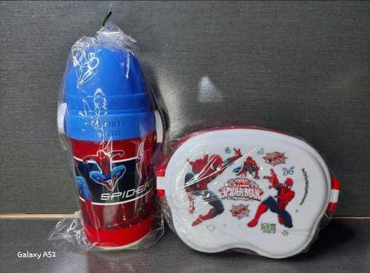 water bottle with lunch box