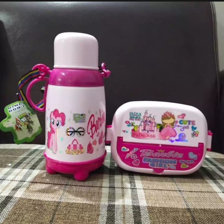 water bottle with lunch box